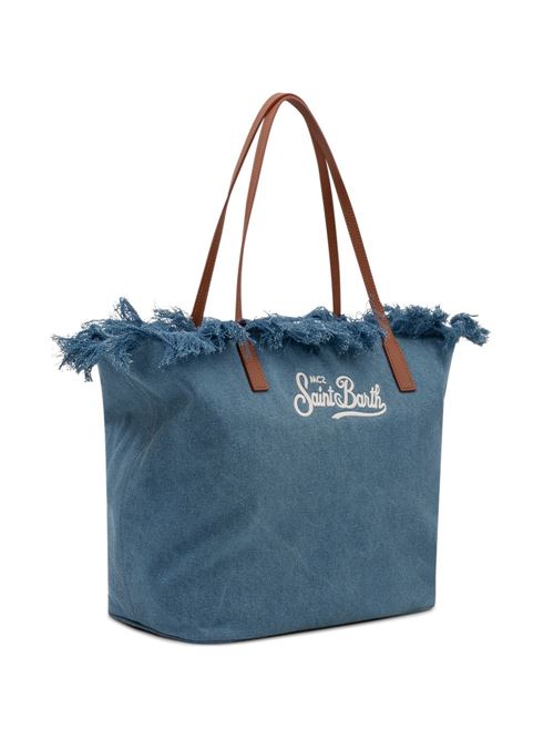 Borsa donna City Bag Fringe denim MC2 SAINT BARTH | CITY BAG FRINGE00436L